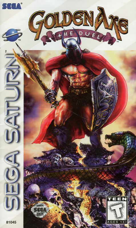 Golden Axe The Duel box art for Sega Saturn